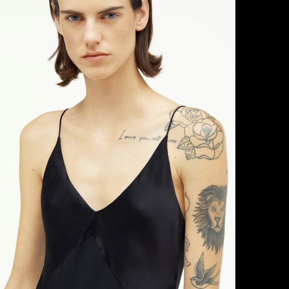 ZARA NARCISO RODRIGUEZ SILK BLEND SLIP DRESS - Picture 4 of 10